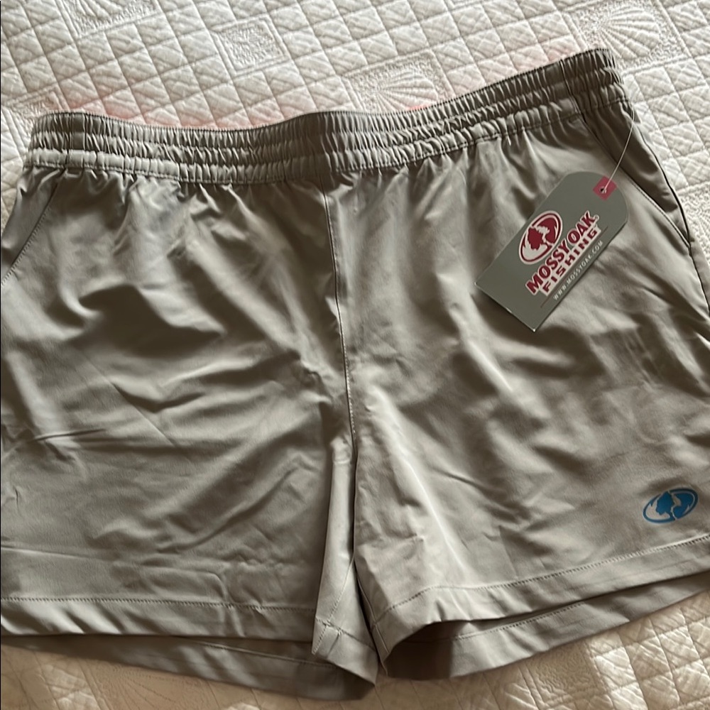 Mossy Oak Gray Athletic Shorts Lightweight Quick-Dry